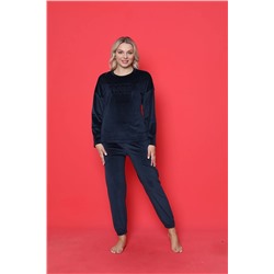 AHENGİM Woman Genç Pijama Takımı Fransız Kadife Proud Baskılı Paça Lastikli Mevsimlik W20422249 1-2-10001185