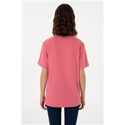 Kadın Pembe Basic Tişört