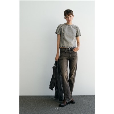 TOP DENIM TRF