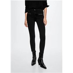 Jeans skinny estilo biker -  Mujer | MANGO OUTLET España