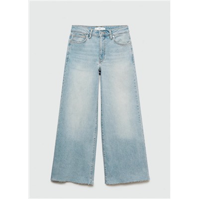 Jeans culotte tiro medio