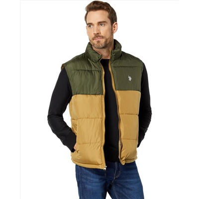 U.S. POLO ASSN.  Color-Block Puffer Vest