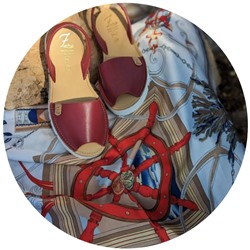 AB.Zapatos · 3202 · Granate+Платок Barco (50) beig АКЦИЯ