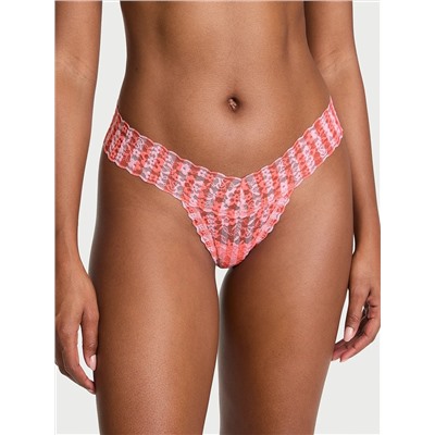 Eyelet Mesh Thong Panty