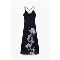 Vestido largo amapolas