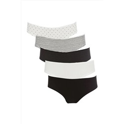 Defacto Fall In Love 5'li Hipster Desenli Slip Külot W6654AZ22SP