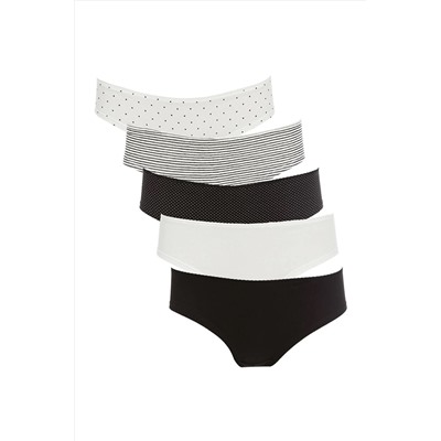 Defacto Fall In Love 5'li Hipster Desenli Slip Külot W6654AZ22SP