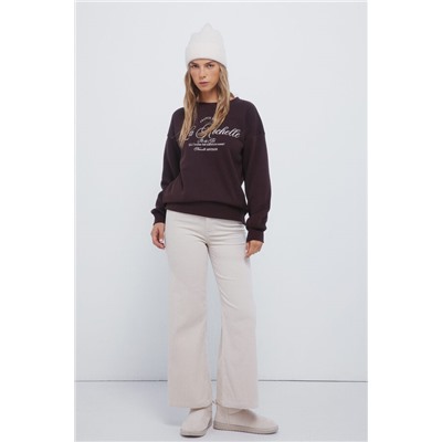 Sudadera gráfica bordado ciudad