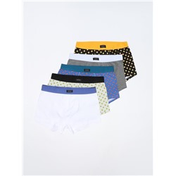PACK OF 5 CONTRAST BOXER BRIEFS