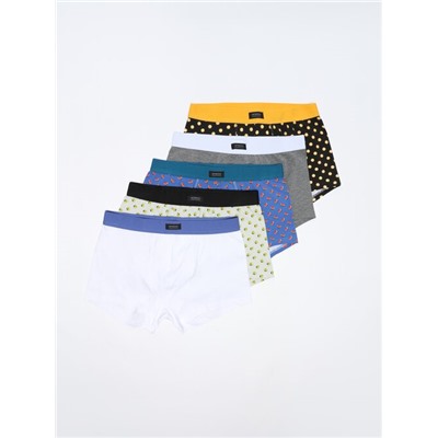 PACK OF 5 CONTRAST BOXER BRIEFS