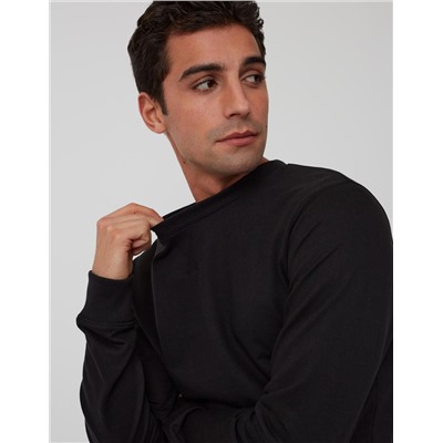 Sudadera Básica, Hombre, Negra