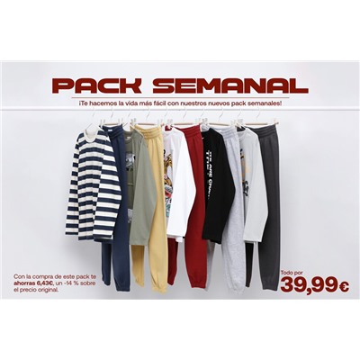 PACK OF 5 T-SHIRT AND TROUSERS SETS