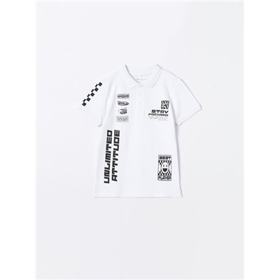 PRINTED POLO SHIRT