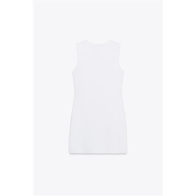 SHORT KNIT BUTTON DRESS