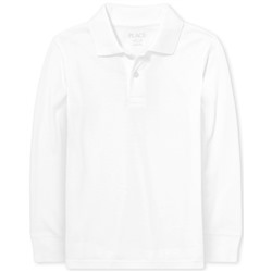 Boys Uniform Long Sleeve Soft Jersey Polo