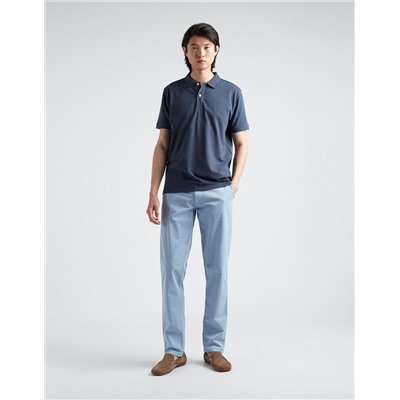 Slim Fit Twill Trousers, Men, Light Blue