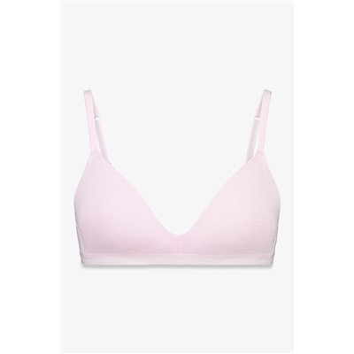 Sujetador triangular relleno fijo rosa