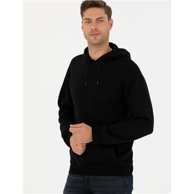 Siyah Regular Fit Sweatshirt