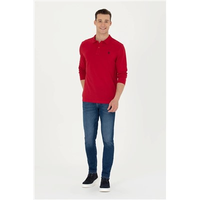 Erkek Kırmızı Basic Sweatshirt
