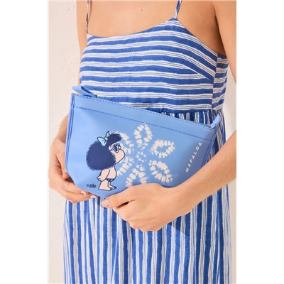 Neceser pequeño Mafalda azul