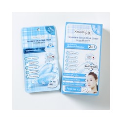 Тканевая Маска-серум со скваленом от Snowgirl  /Snowgirl Squalane Serum Mask Sheet
