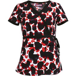 koi Scrubs Spicy Camo Print Top