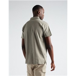 Striped Polo, Men, Beige