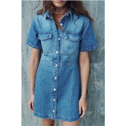 DENIM MINI DRESS Z1975