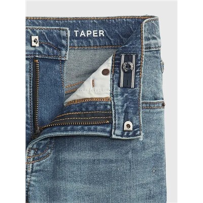 Kids Slim Taper Jeans with Washwell