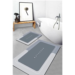 SİHİRLİ MOP Banyo Paspası Kaymaz Tabanlı Su Emici Yapı 40x60cm Kare SMBP2