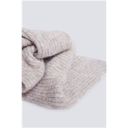 Bufanda canalé color crudo