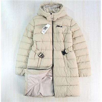 Женское утепленное теплое хлопковое пальто средней длины  KARL LAGERFEL*D ОРИГИНАЛ! 😎