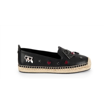 KARL LAGERFELD PARIS Malvie Logo Embellished Espadrilles