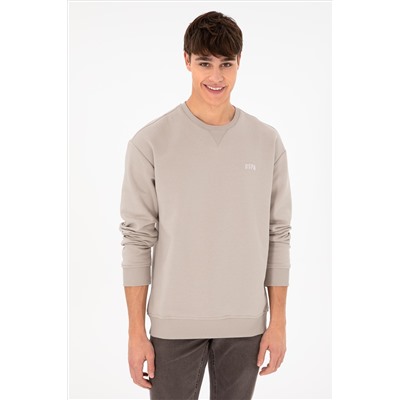 Erkek Taş Basic Sweatshirt