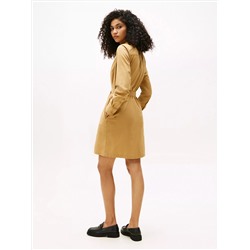 Long-Sleeve Belted Oxford Shirtdress