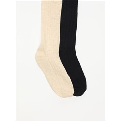 2-PACK OF RIBBED TIGHTS