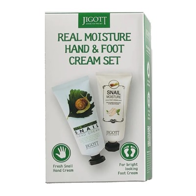 JIGOTT REAL MOISTURE HAND&amp;FOOT CREAM SET Набор: крем для ног, крем для рук 100мл+100мл