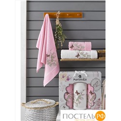 10170 Комп. Пол. MERZUKA махр. в короб. (50*90/2)(70*140/1) 3 шт. PAPILLON розовый