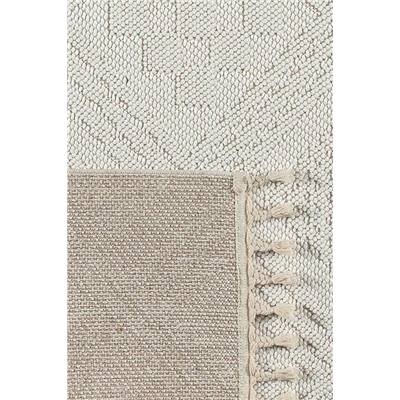 Rayford Saçaklı Halı - Kemik - 80x300 cm