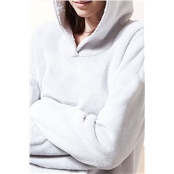 Платье-толстовка с капюшоном Faust Светло-серое