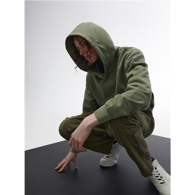 Hoodie mit Wascheffekt