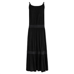 Damen Maxikleid in Crepp-Optik