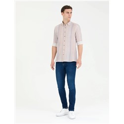 Lacivert Regular Fit Uzun Kollu Gömlek