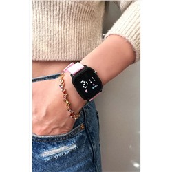 Aqua Di Polo 1987, Unisex Pembe Silikon Dijital Led Kol Saati APWR033307