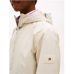 Water-Repellent Hooded Windbreaker