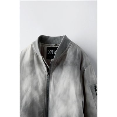 TIE-DYE NYLON BOMBER JACKET