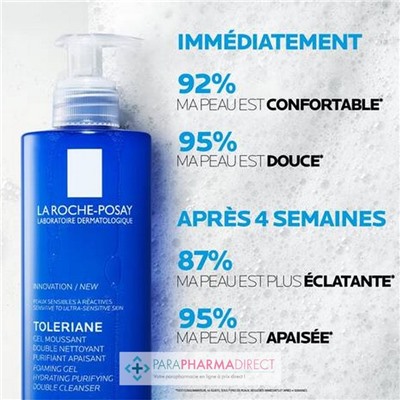 La Roche Posay Tolériane Gel Moussant Double Nettoyant Purifiant Apaisant 400 ml