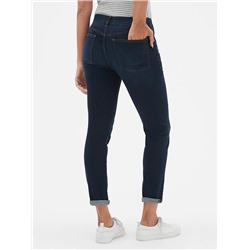 Mid Rise Soft Wear Girlfriend Jeans