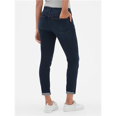 Mid Rise Soft Wear Girlfriend Jeans