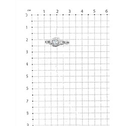 Кольцо из серебра с нат. топазом родированное 925 пробы К1690р402